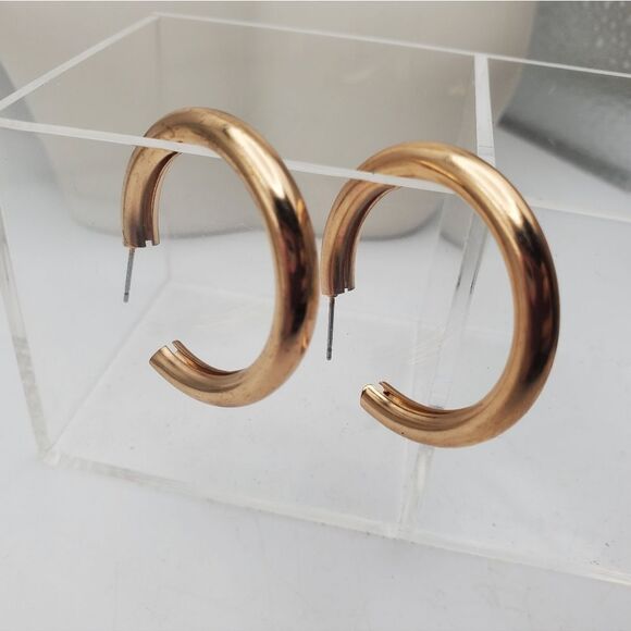GolĀ tonedāhoopĀ earrings - Picture 1 of 2